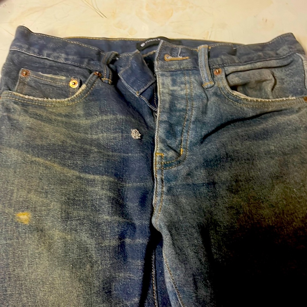 2 pairs of purple jeans only worn once size small
